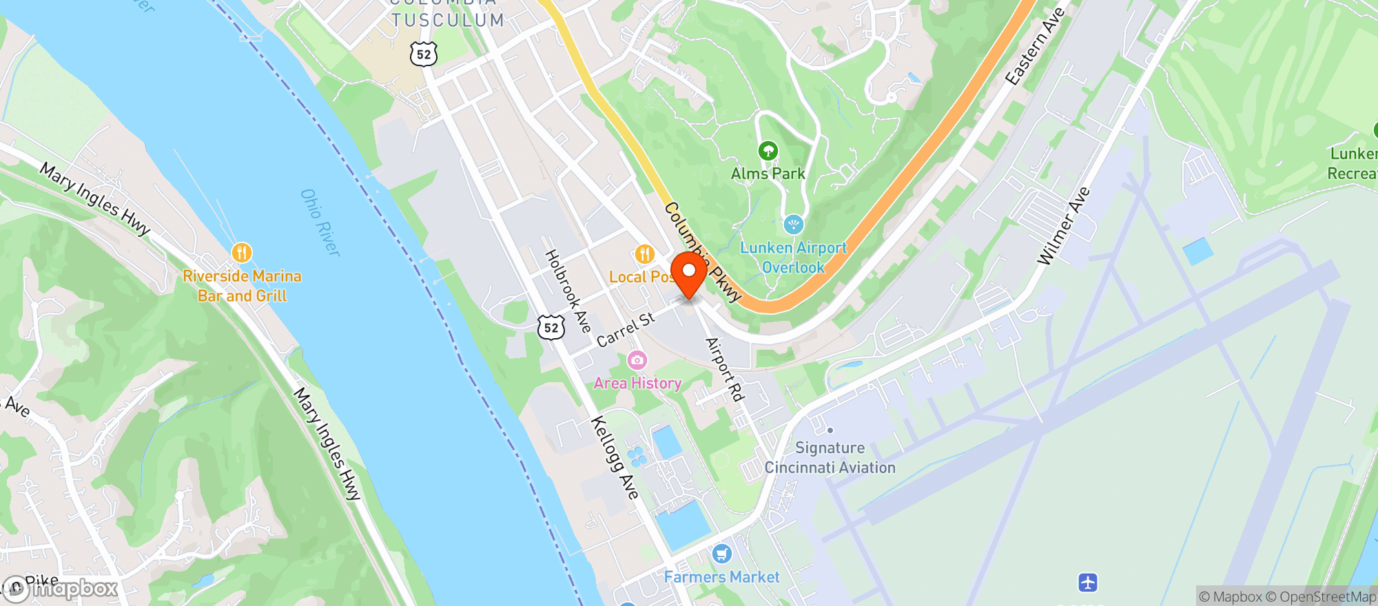 Map showing Tammy S