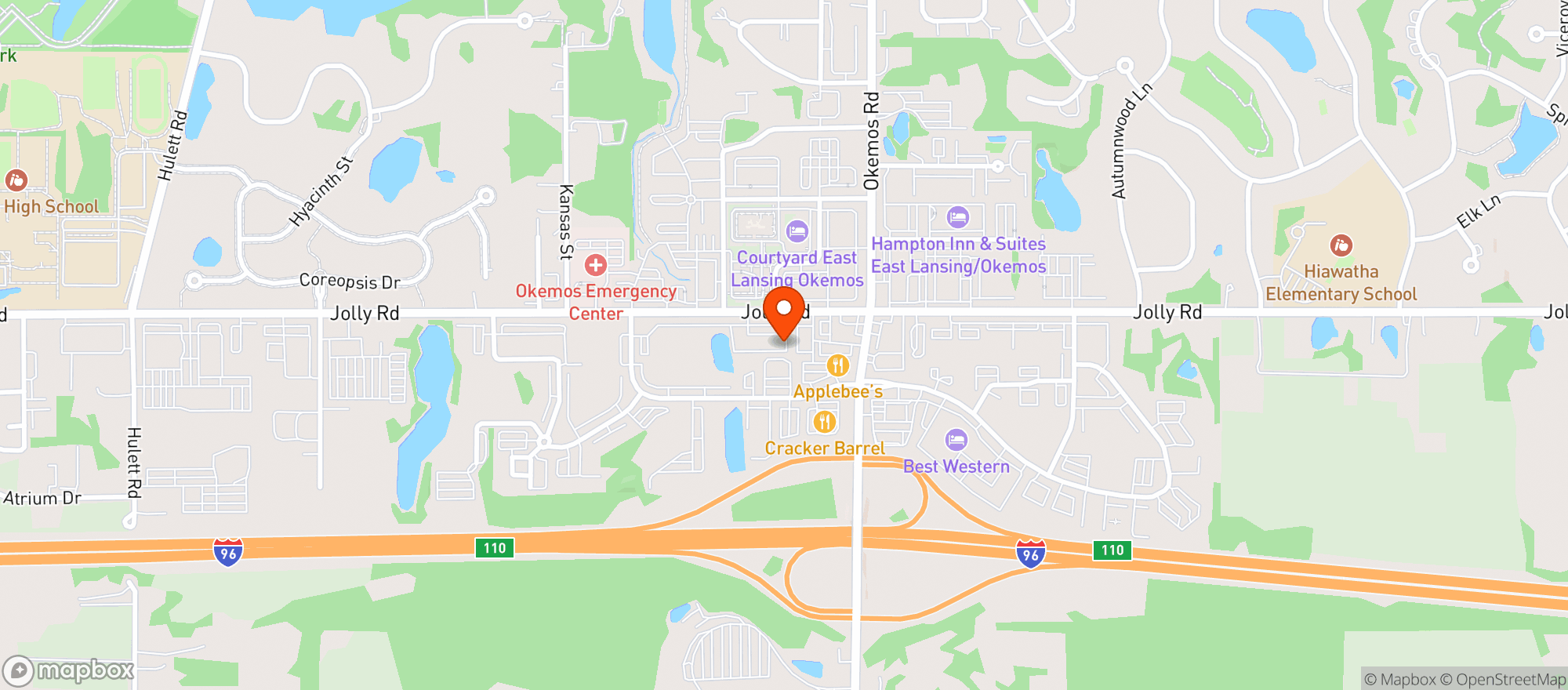 Map showing Vine & Brew