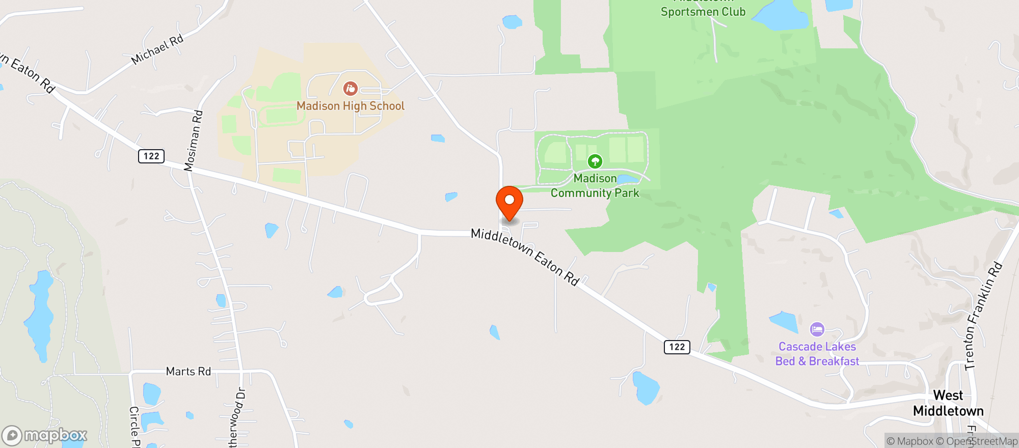 Map showing Triumph Energy Middletown-eaton #40