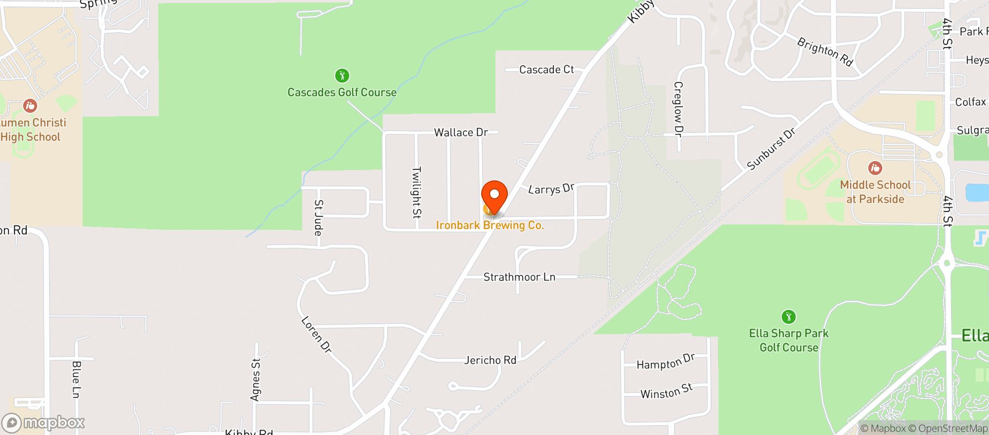 Map showing Kibby Cobb Liquor