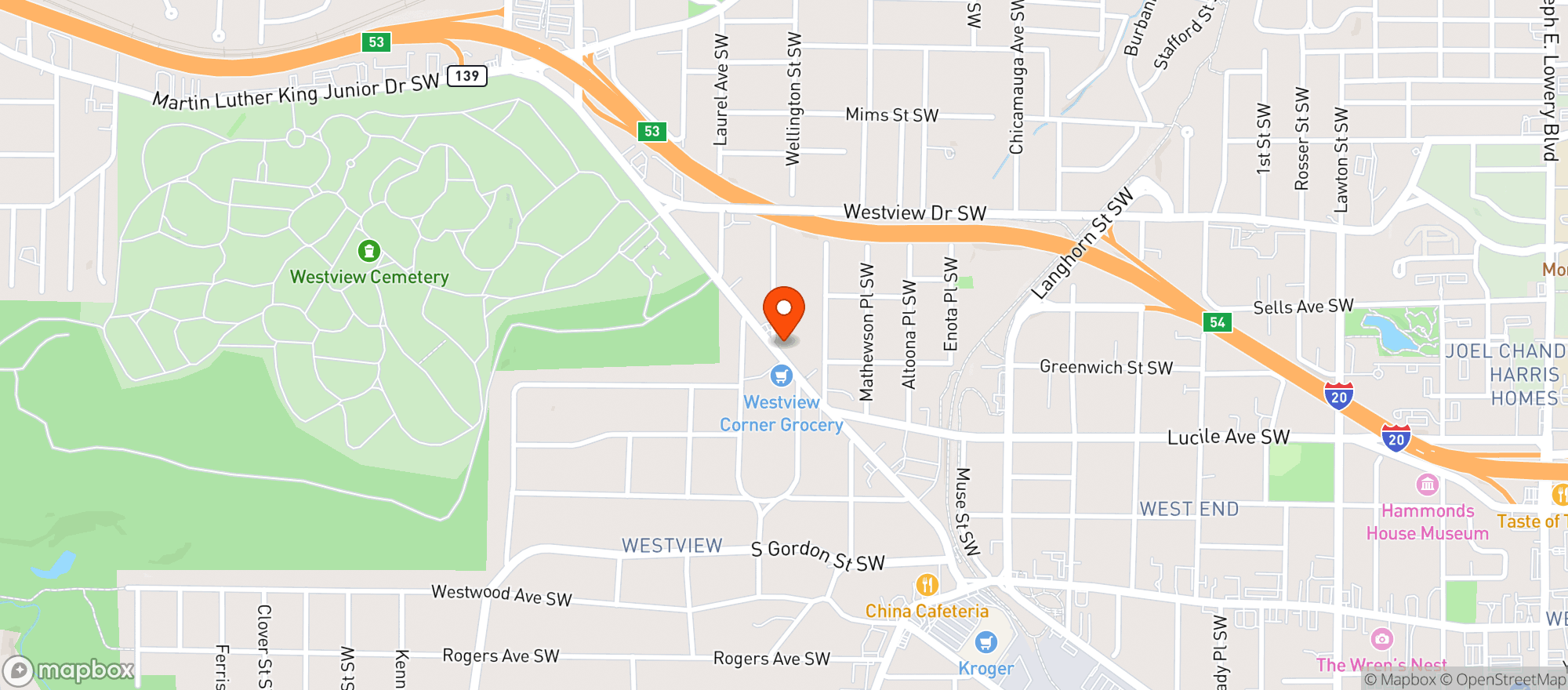 Map showing Bbq 56