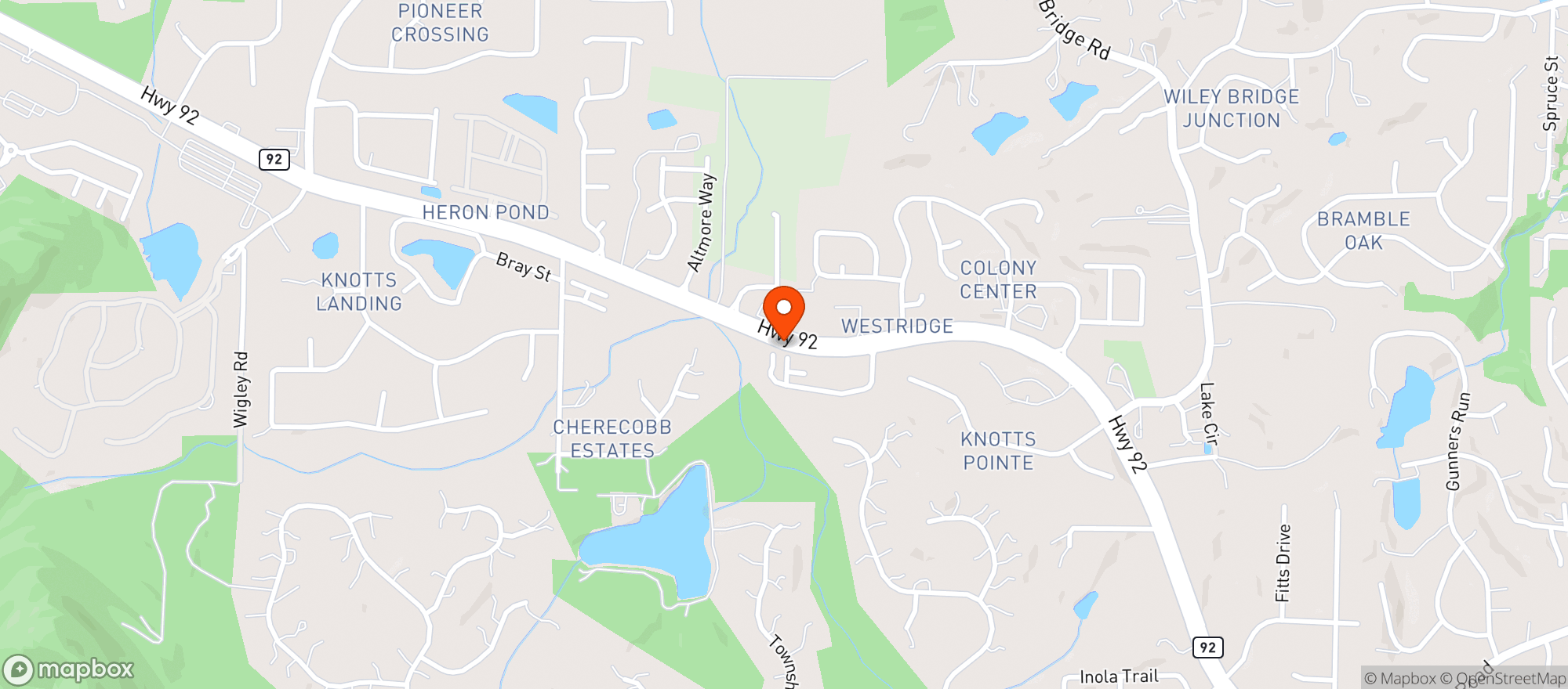 Map showing Paradise Hemp Dispensary