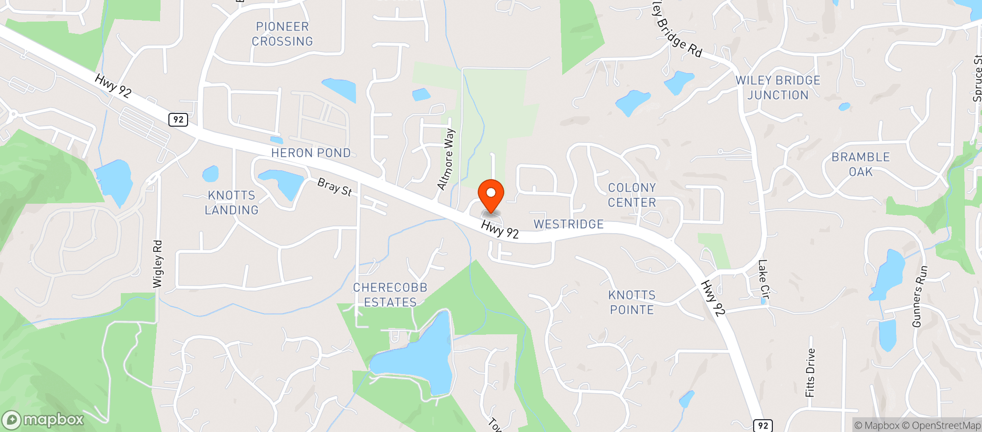 Map showing Baxter Groceries