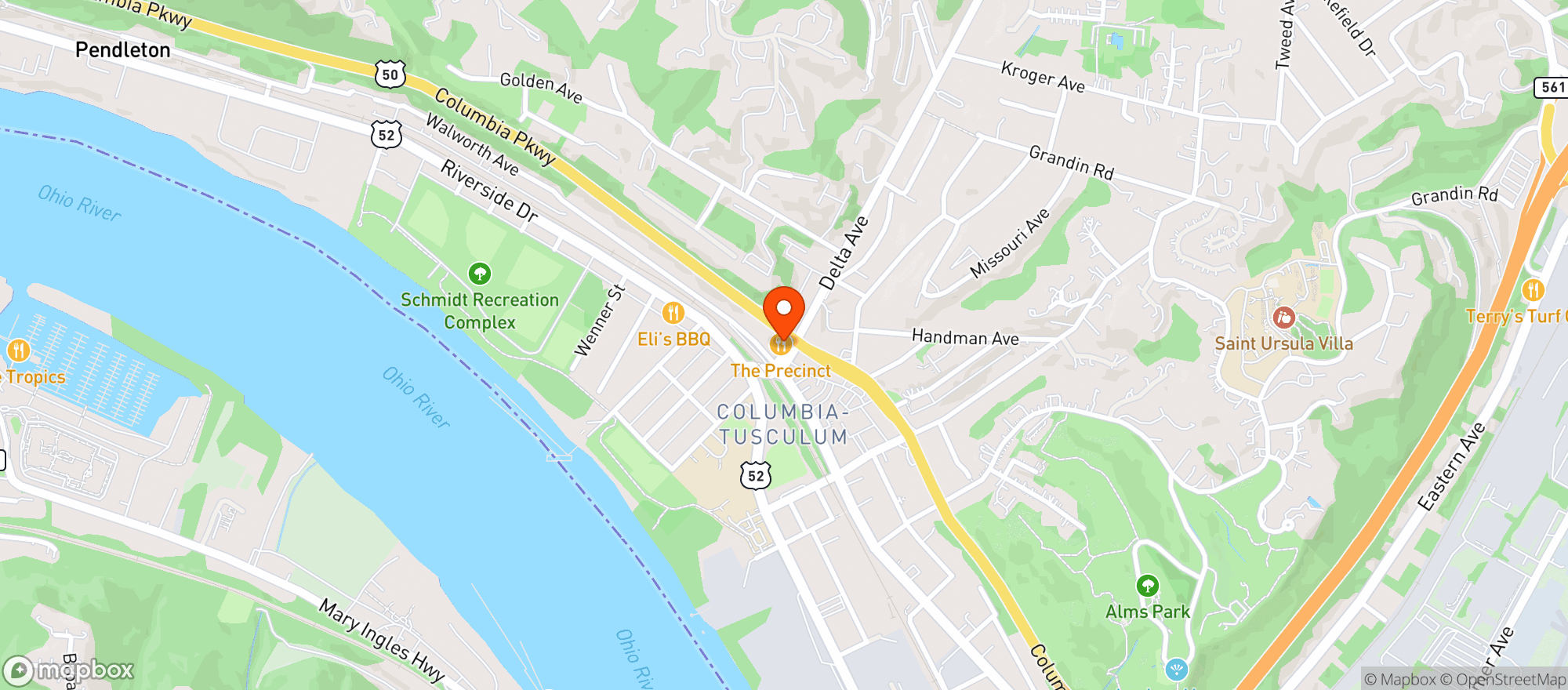 Map showing Precinct The