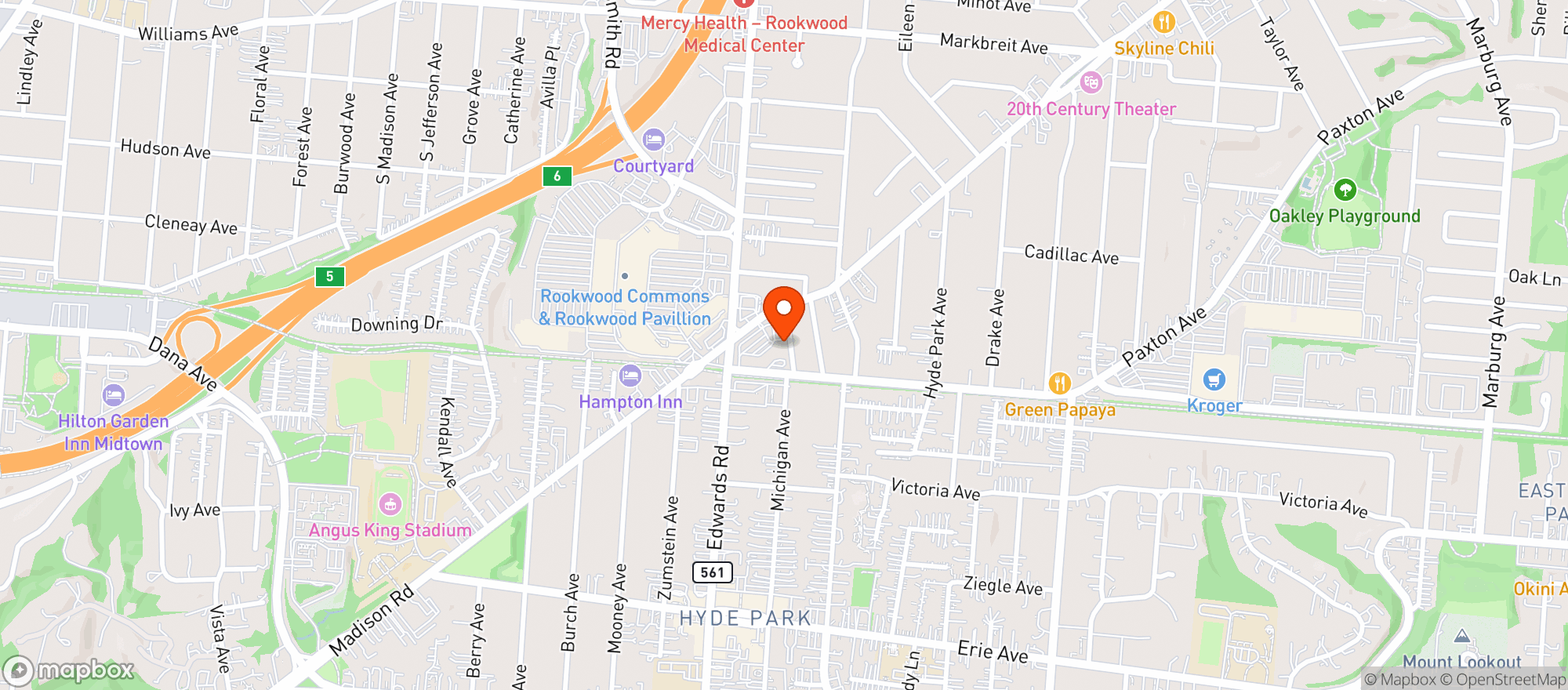 Map showing Bonefish Grill #9601
