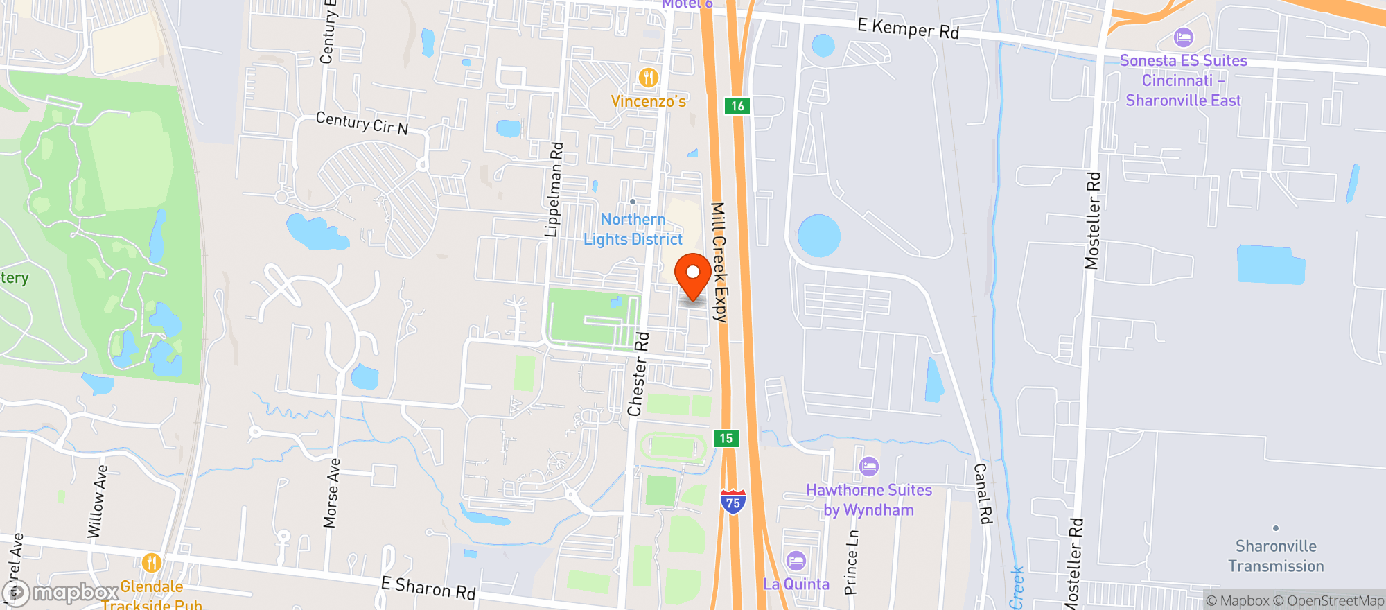 Map showing Third Eye Brewing Co. - Sharonville