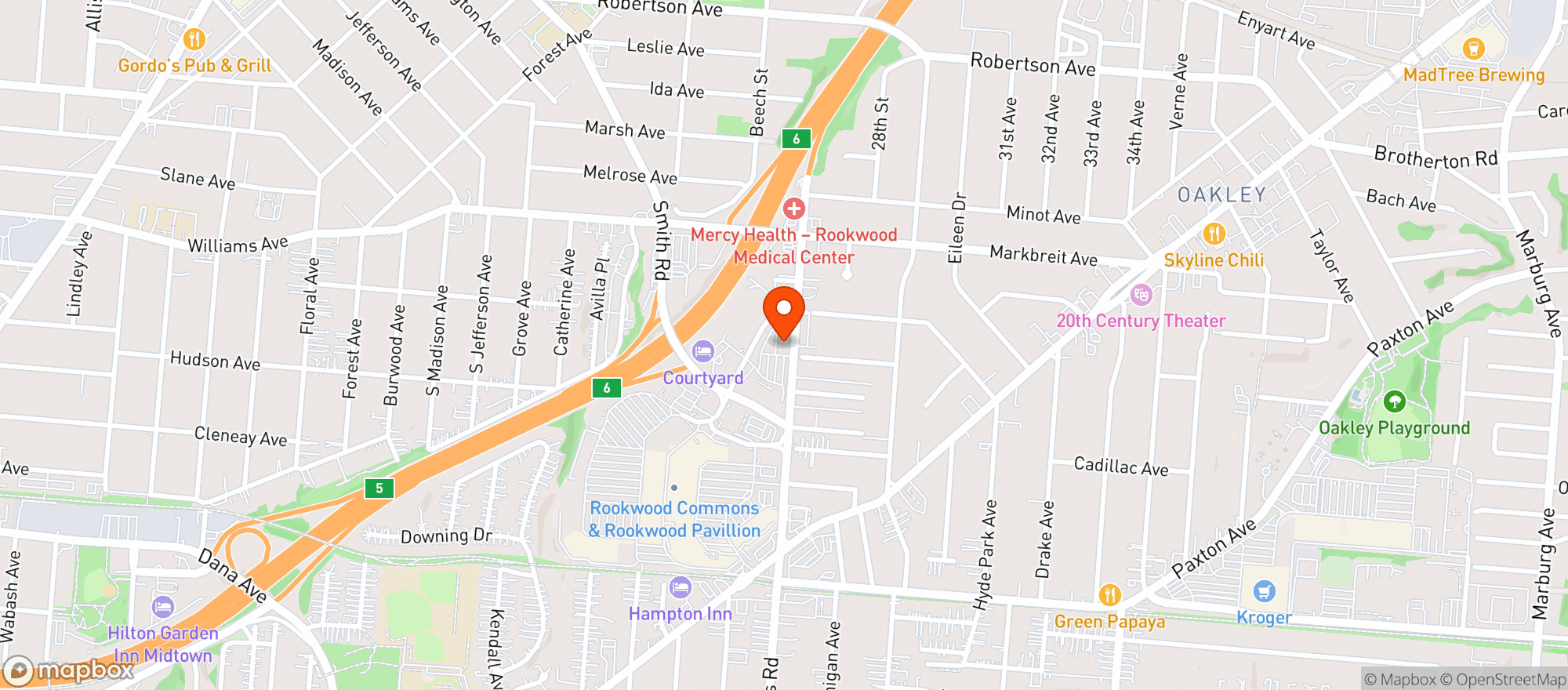 Map showing Vitamin Shoppe - Cincinnati