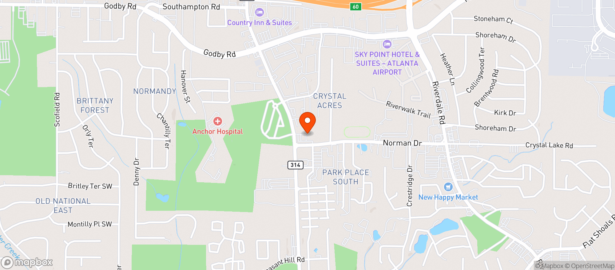 Map showing Circle K #2655716