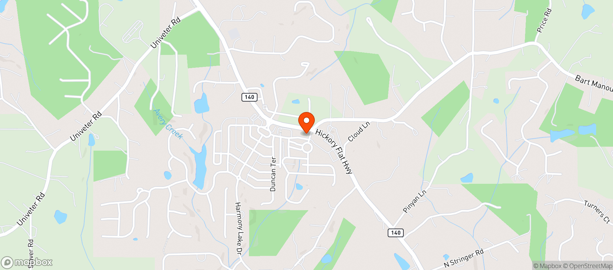 Map showing Uncle Jacks Spirit