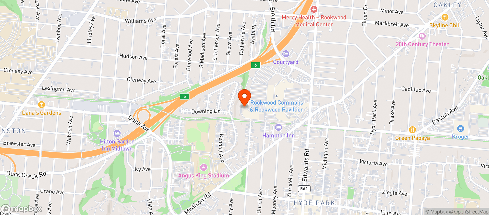 Map showing Whole Foods Market