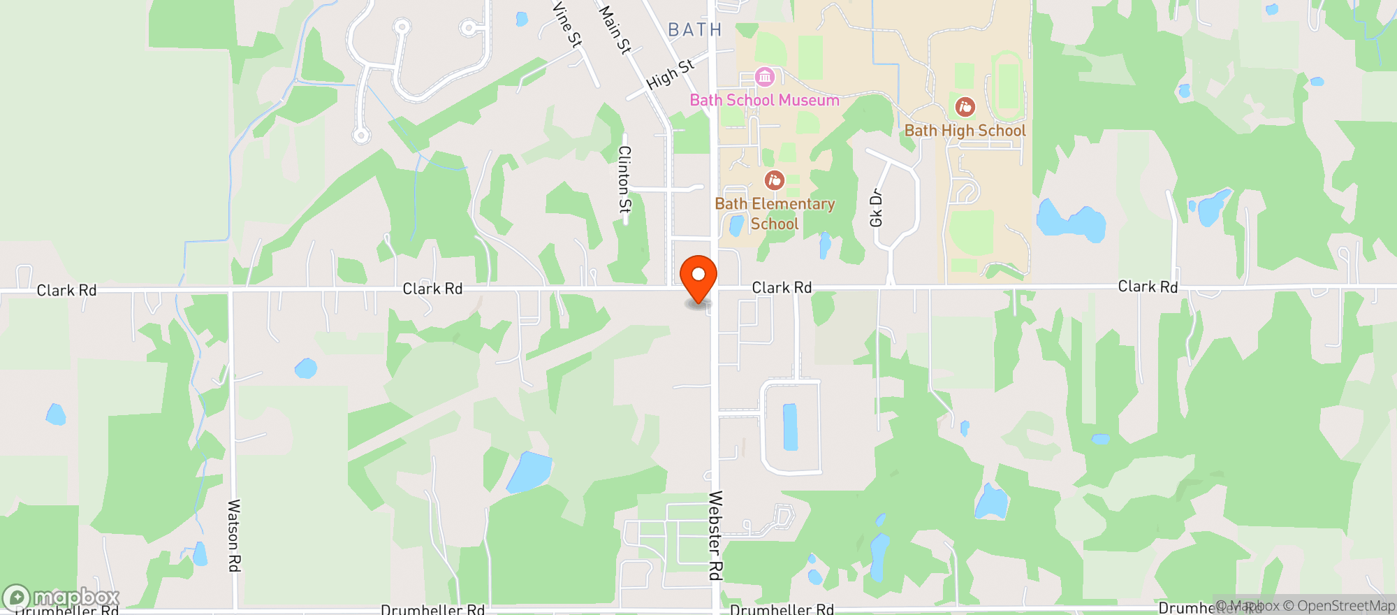 Map showing Spagnuolos Party Store