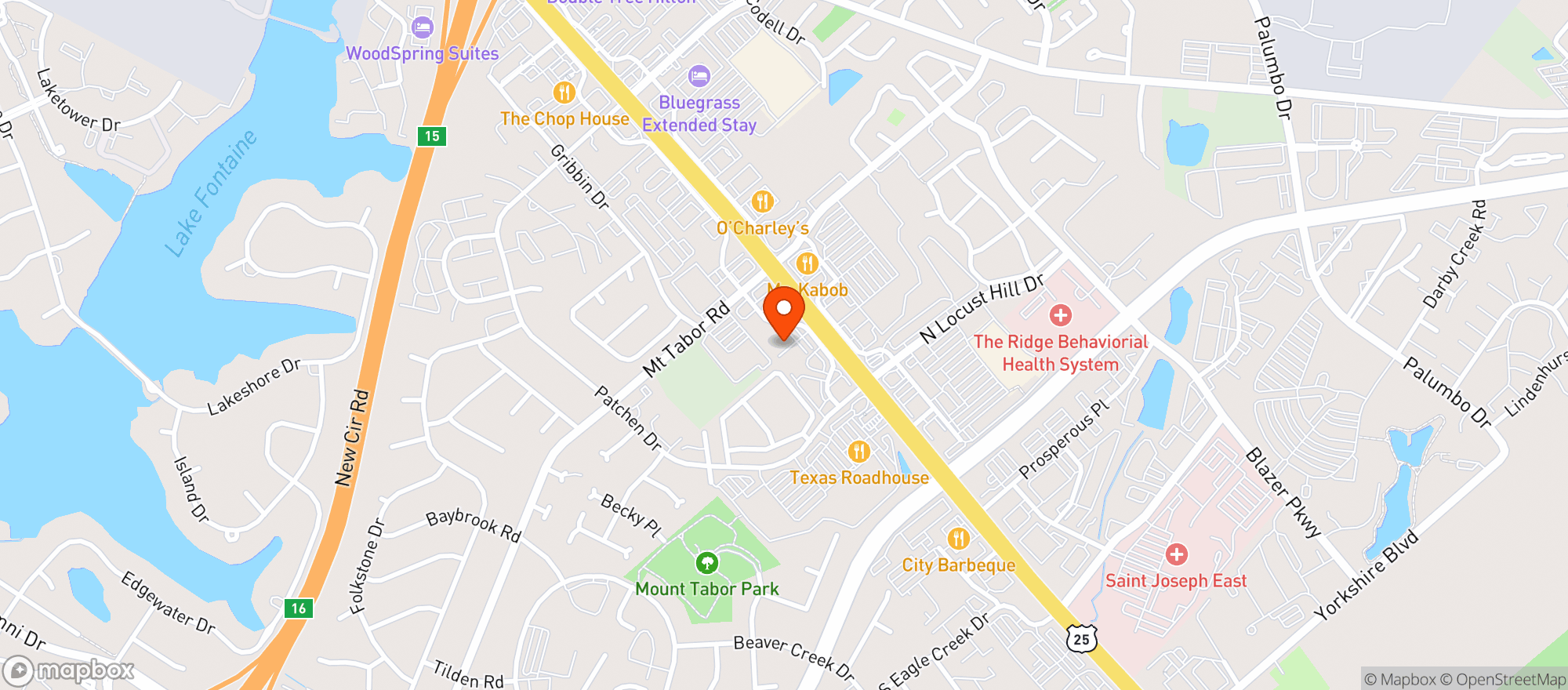 Map showing Liquor Barn