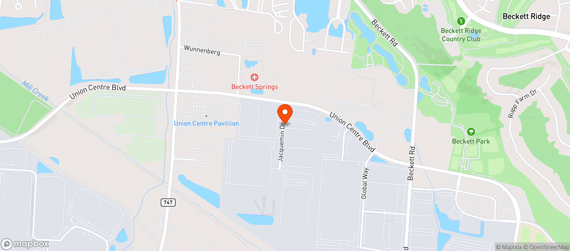 Map showing AMAZON FRESH WAREHOUSE