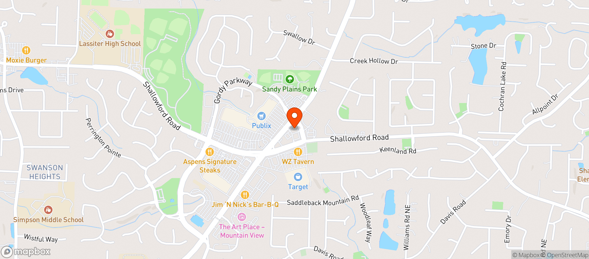 Map showing Bullocks Wine & Spirits
