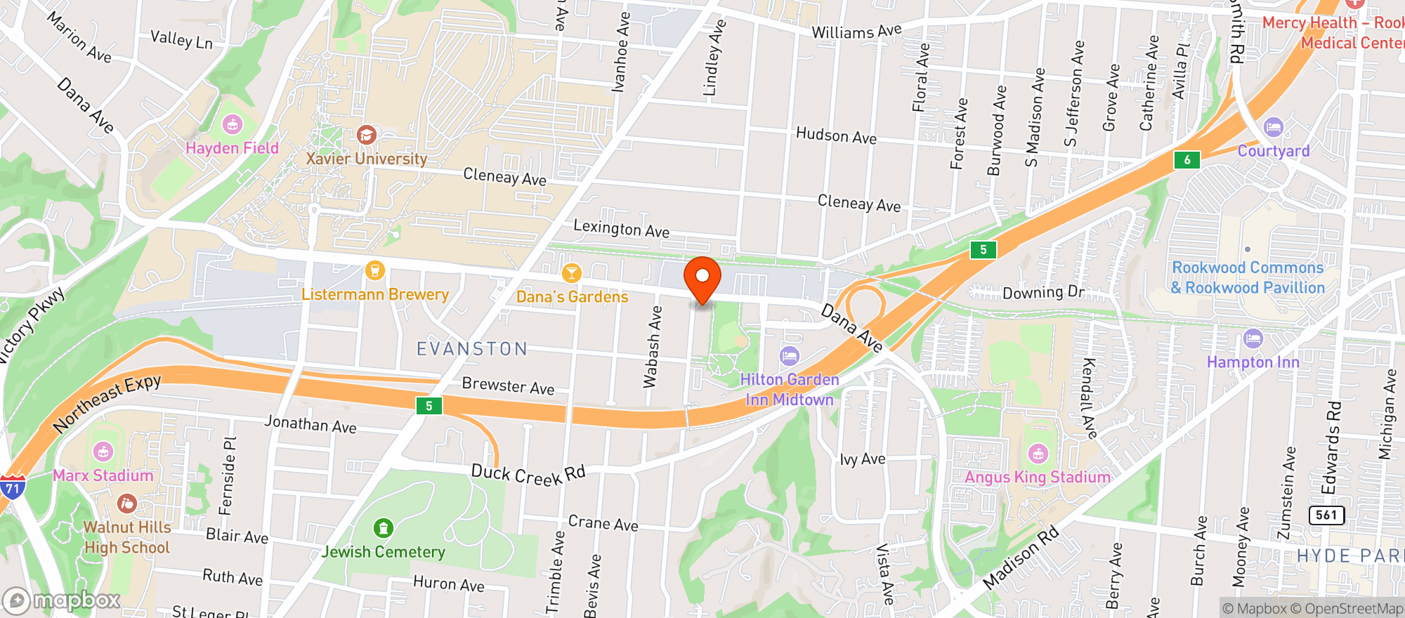 Map showing Cold & Quick Dt