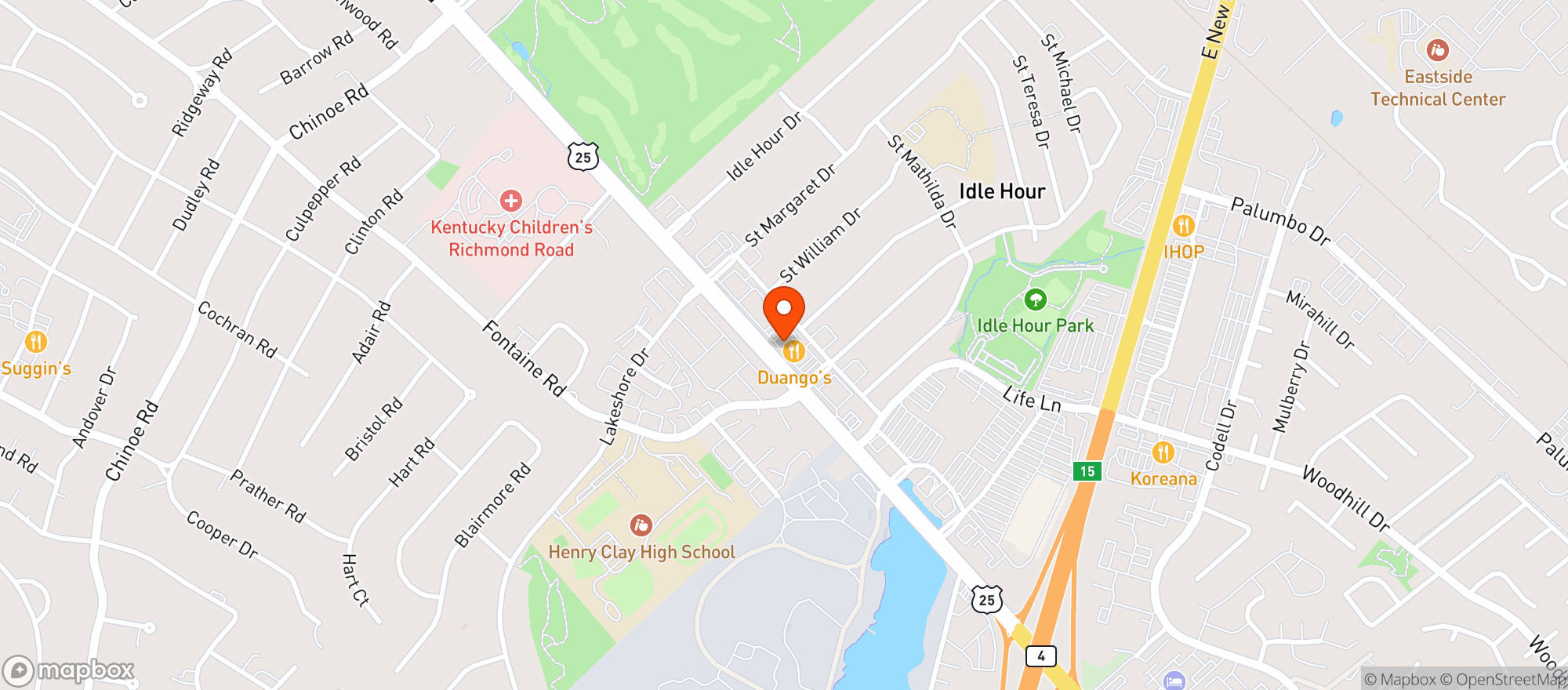 Map showing Liquors Hub