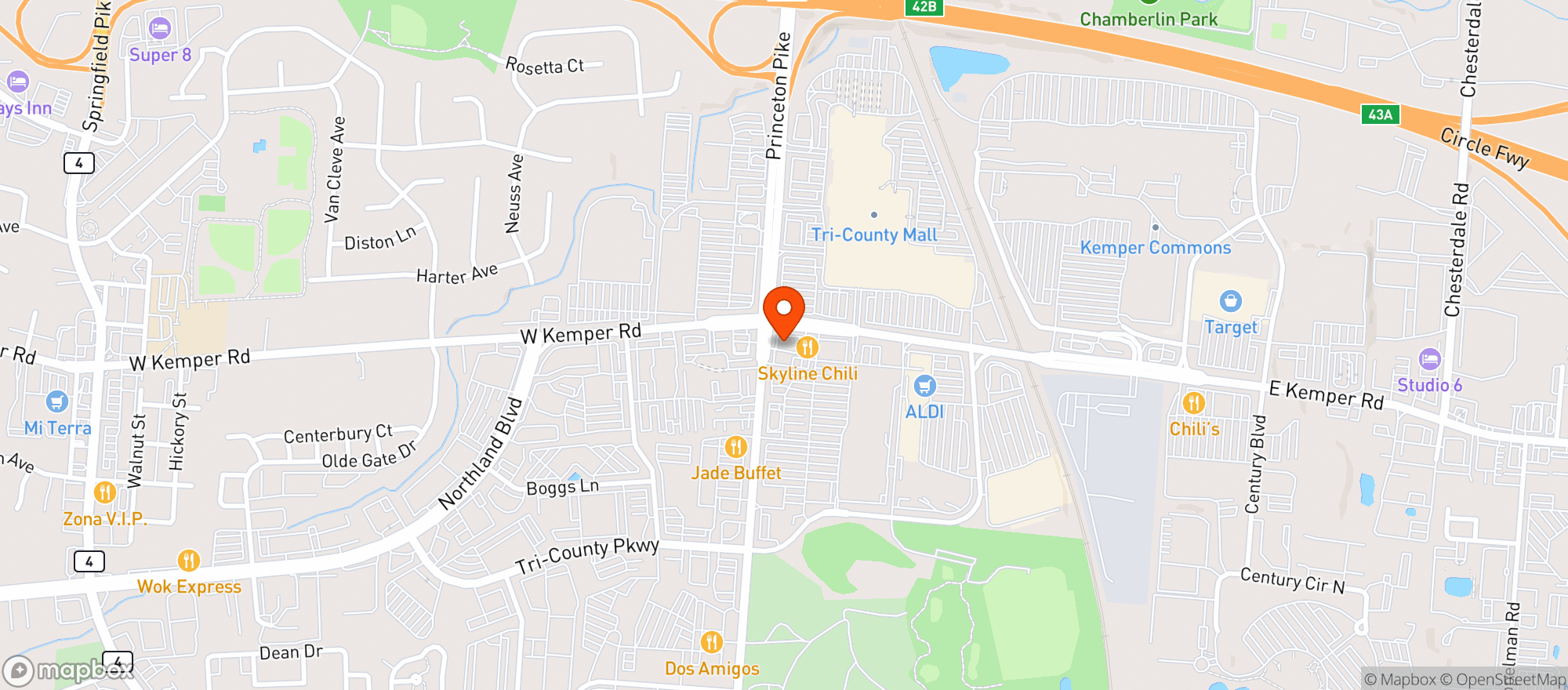 Map showing Vitamin Shoppe - Springdale