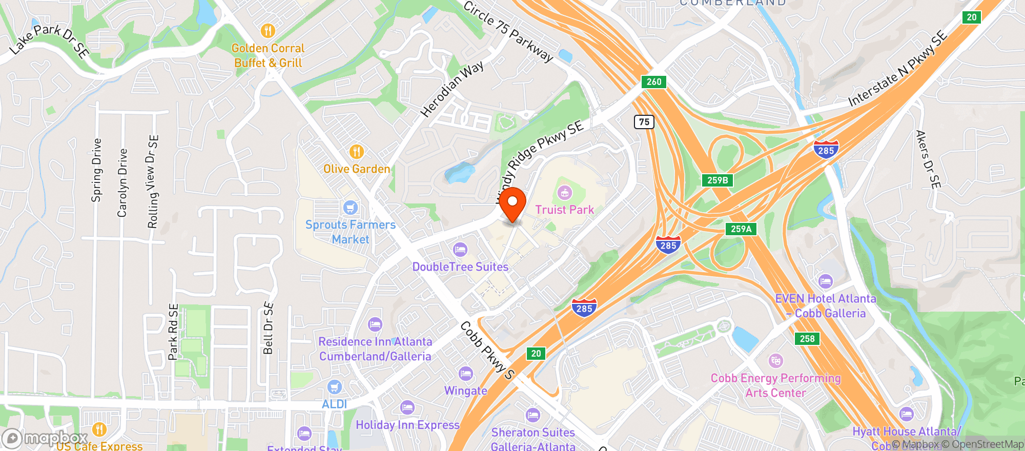 Map showing Savi Market (Battery)