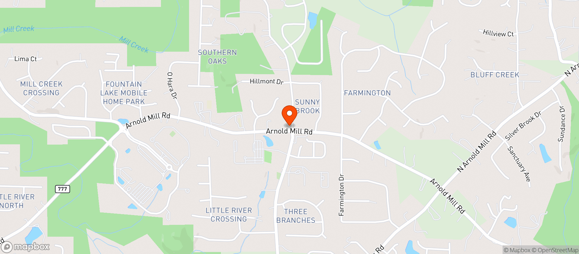 Map showing Xpress Mart
