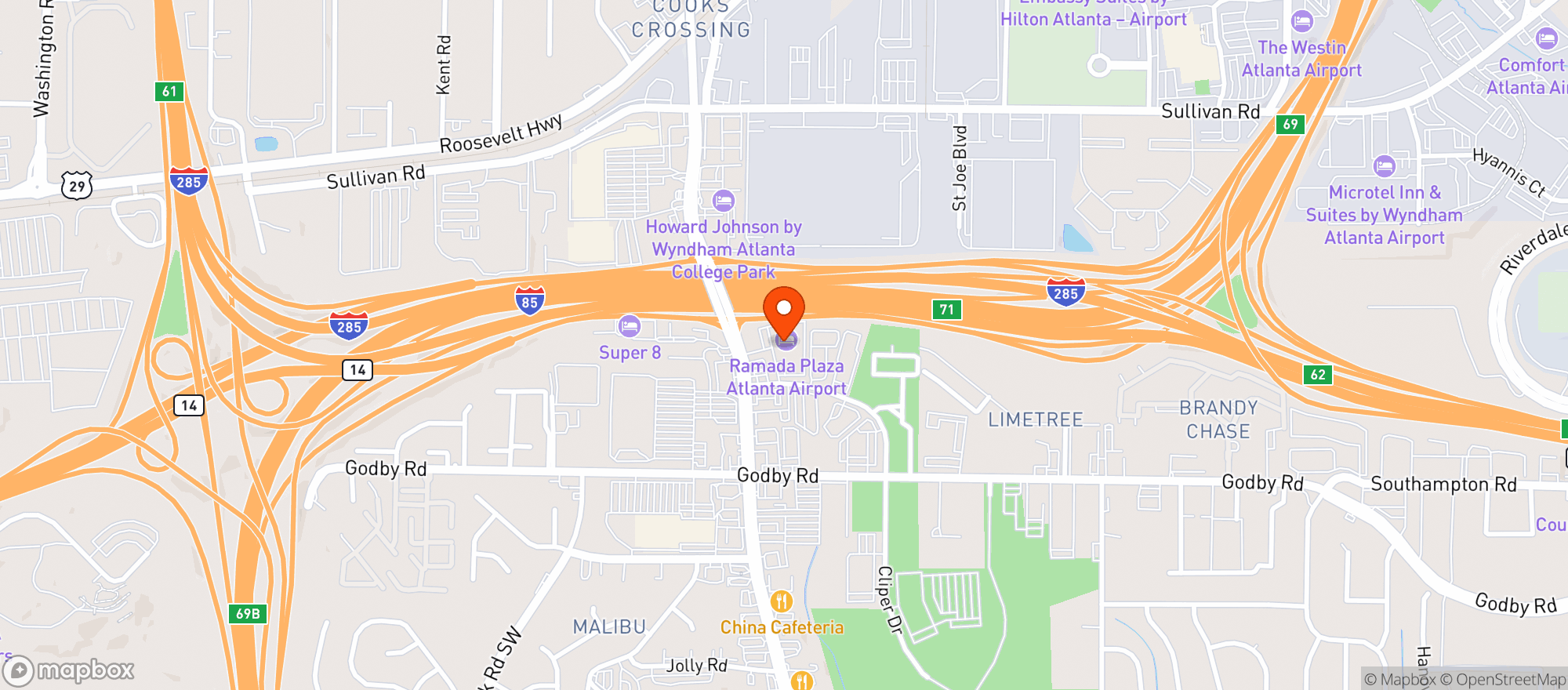 Map showing Jazzy J Inc