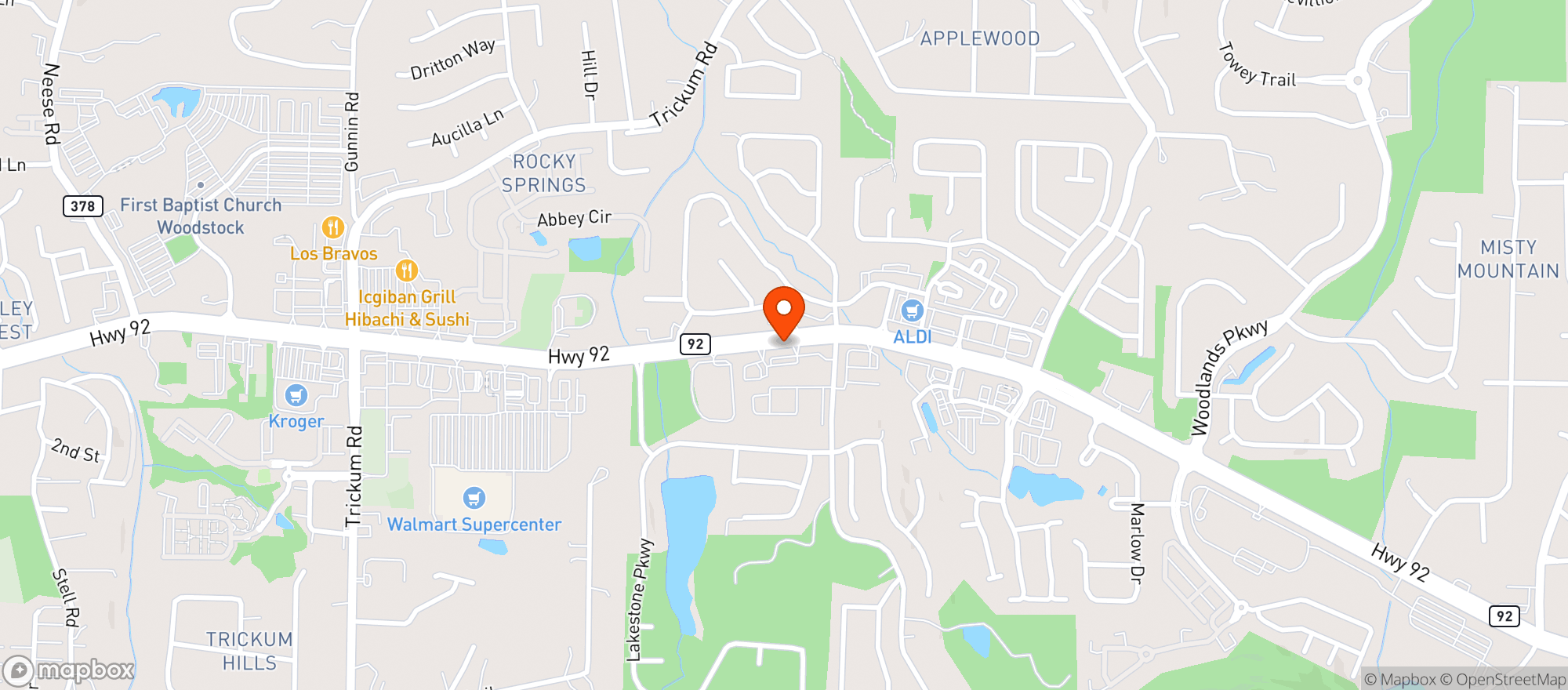 Map showing El Jinete Mexican Restaurant