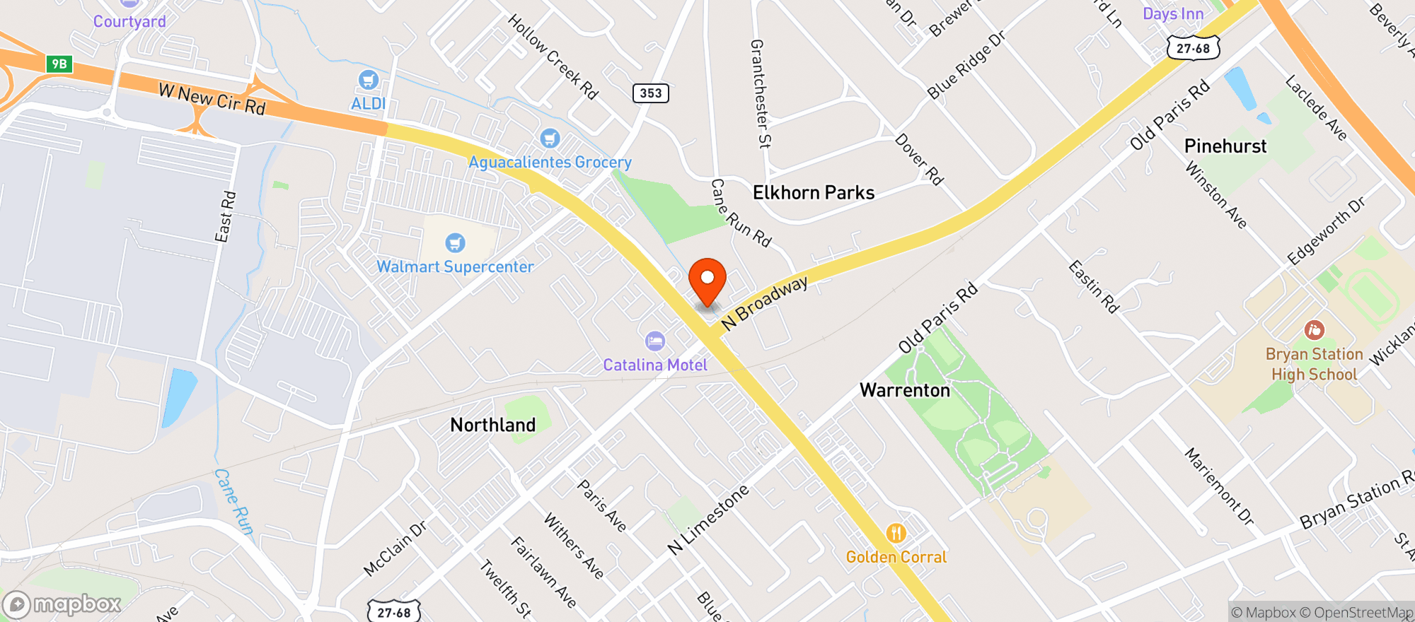 Map showing Liquor Barn Express #910