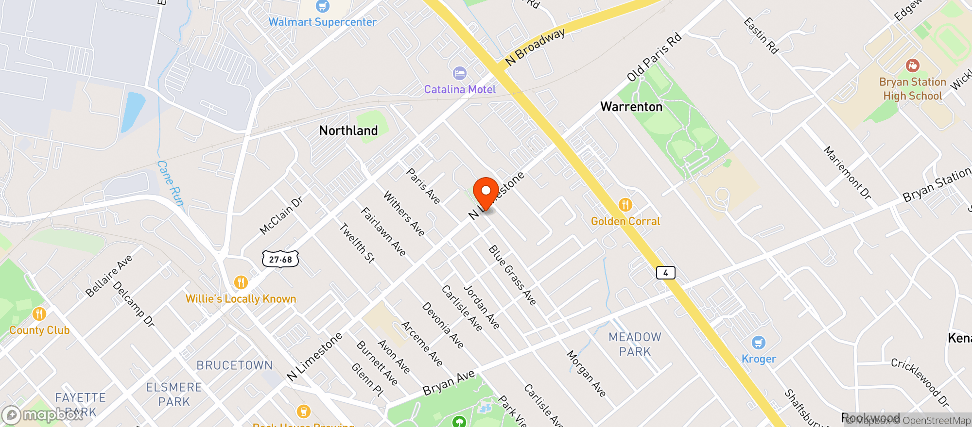 Map showing JACKSON WINE & SPIRIT