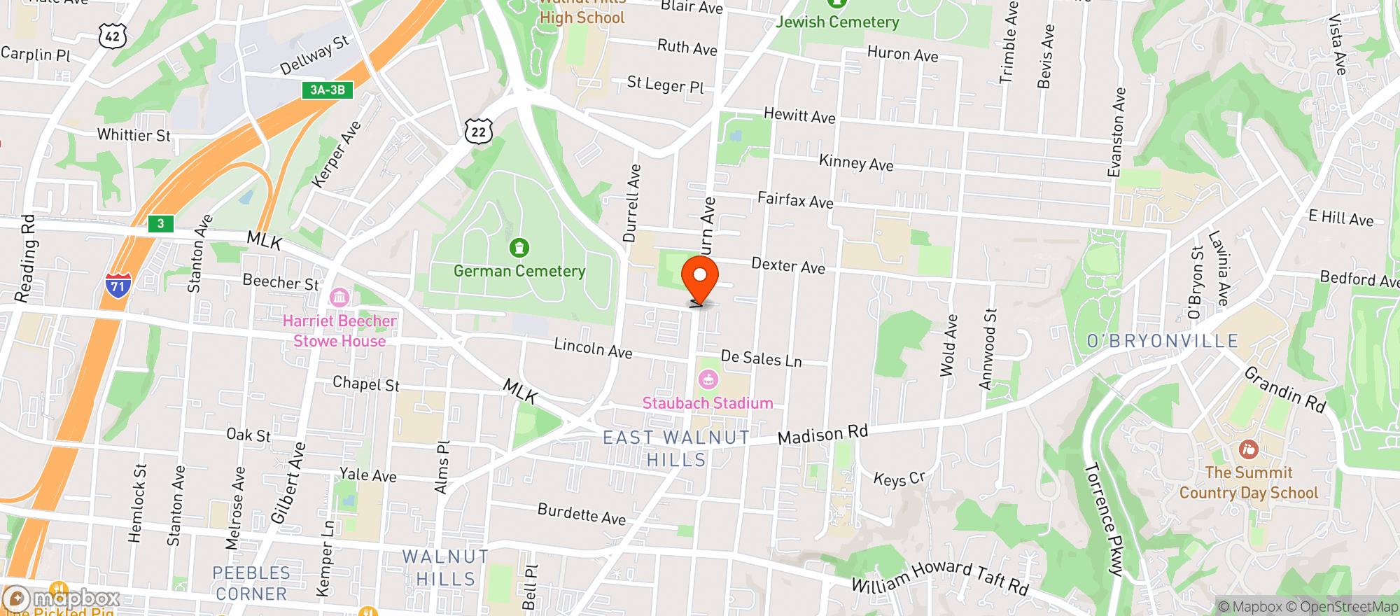 Map showing Urban Stead Cheese