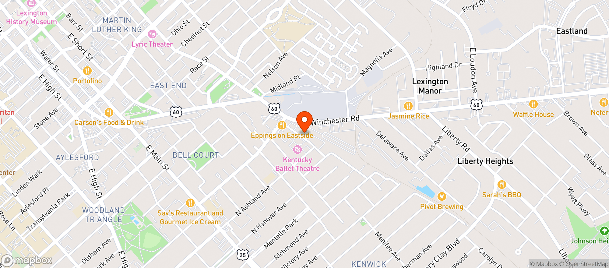 Map showing MIRROR TWIN BREWING CO