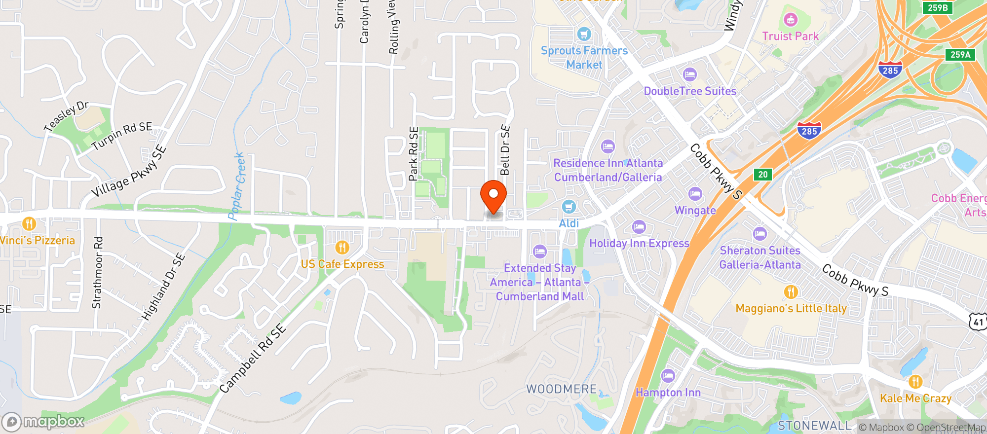 Map showing Nimbus Smoke & Vape