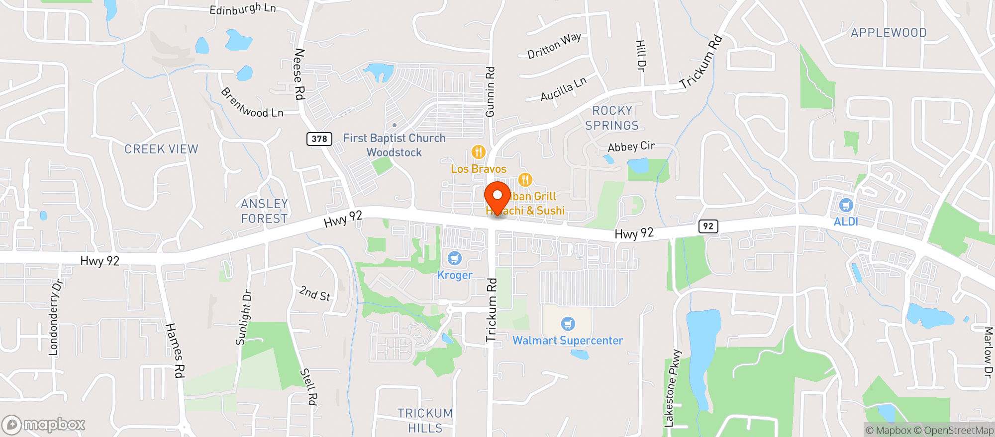 Map showing Circle K #2745095