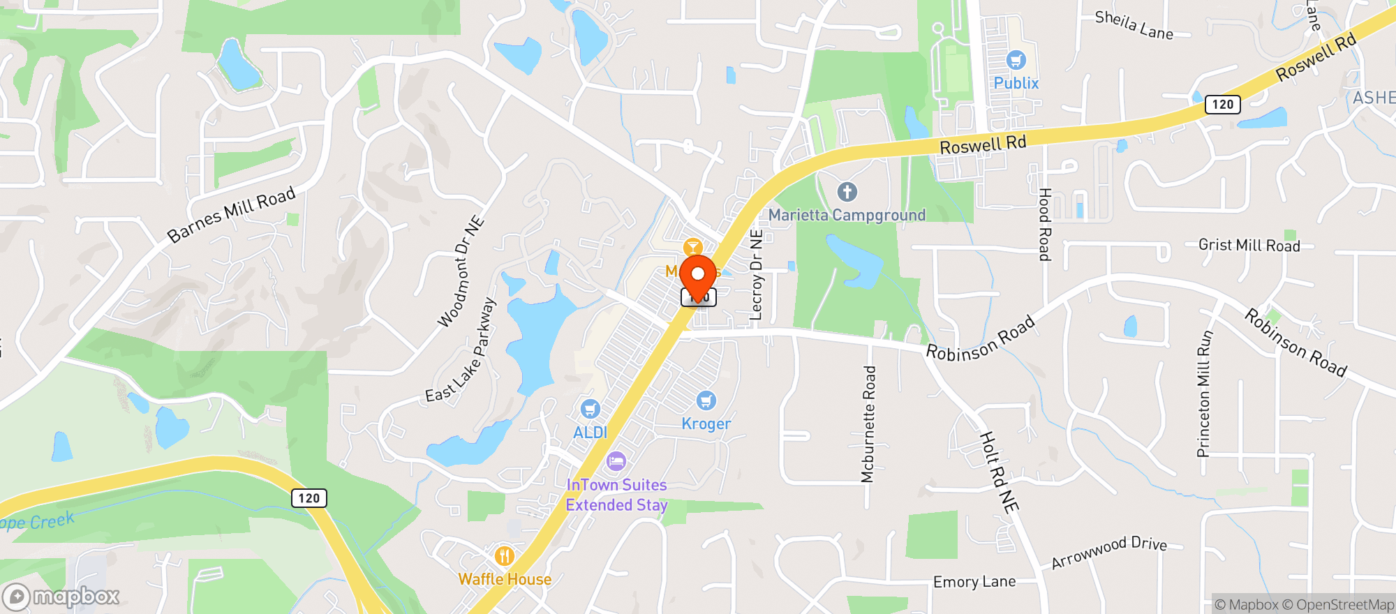 Map showing One Luv Smoke 'N Vape