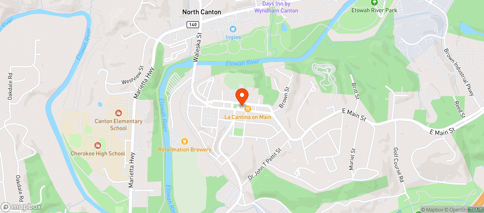 Map showing P.o.p.s.