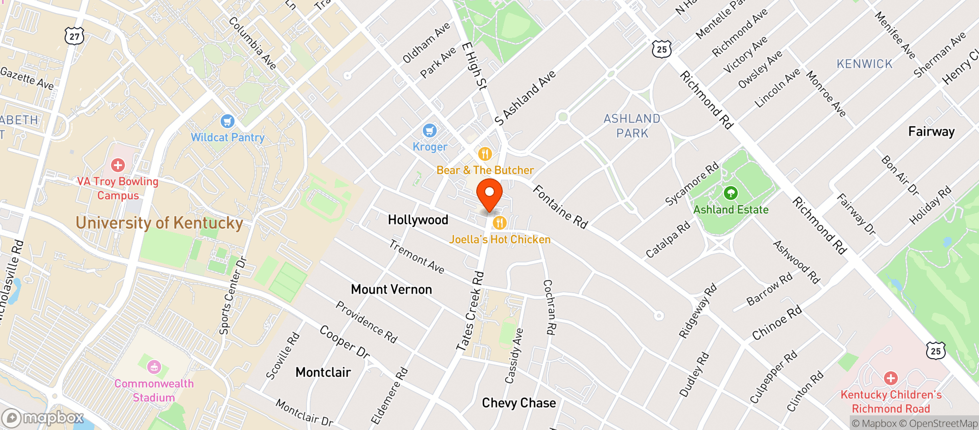 Map showing Liquor Barn Express