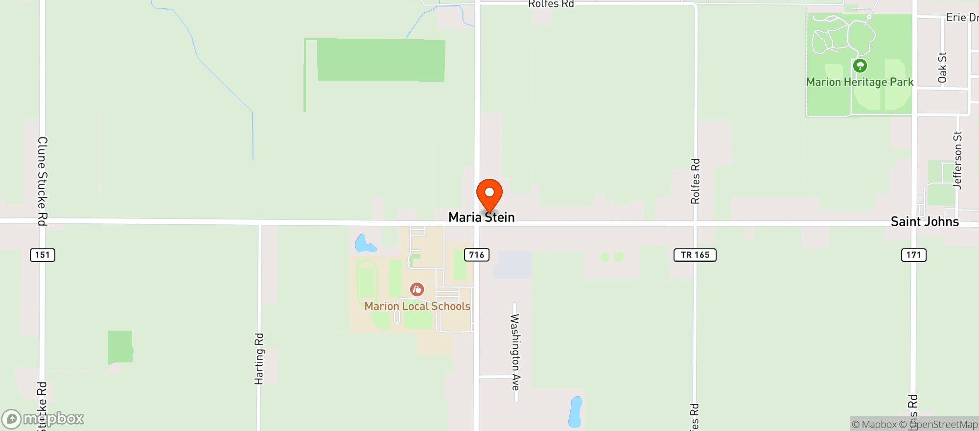 Map showing SCOTTS CARRY OUT