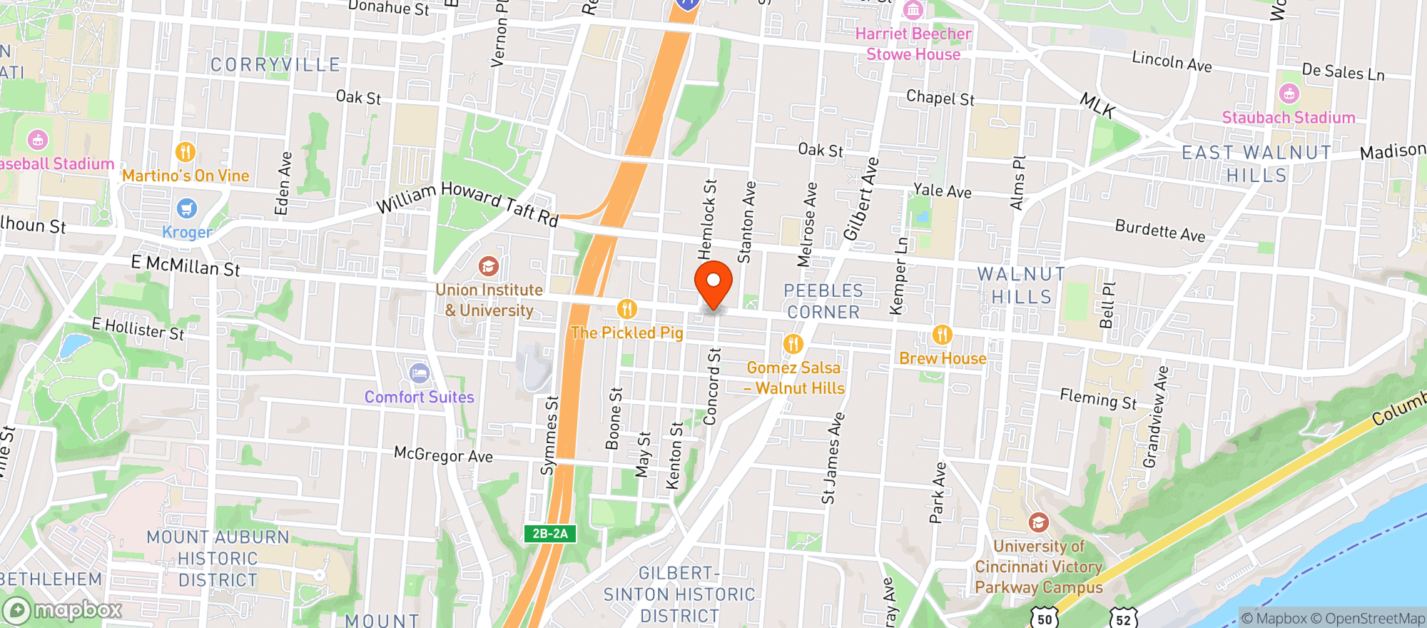 Map showing Fern