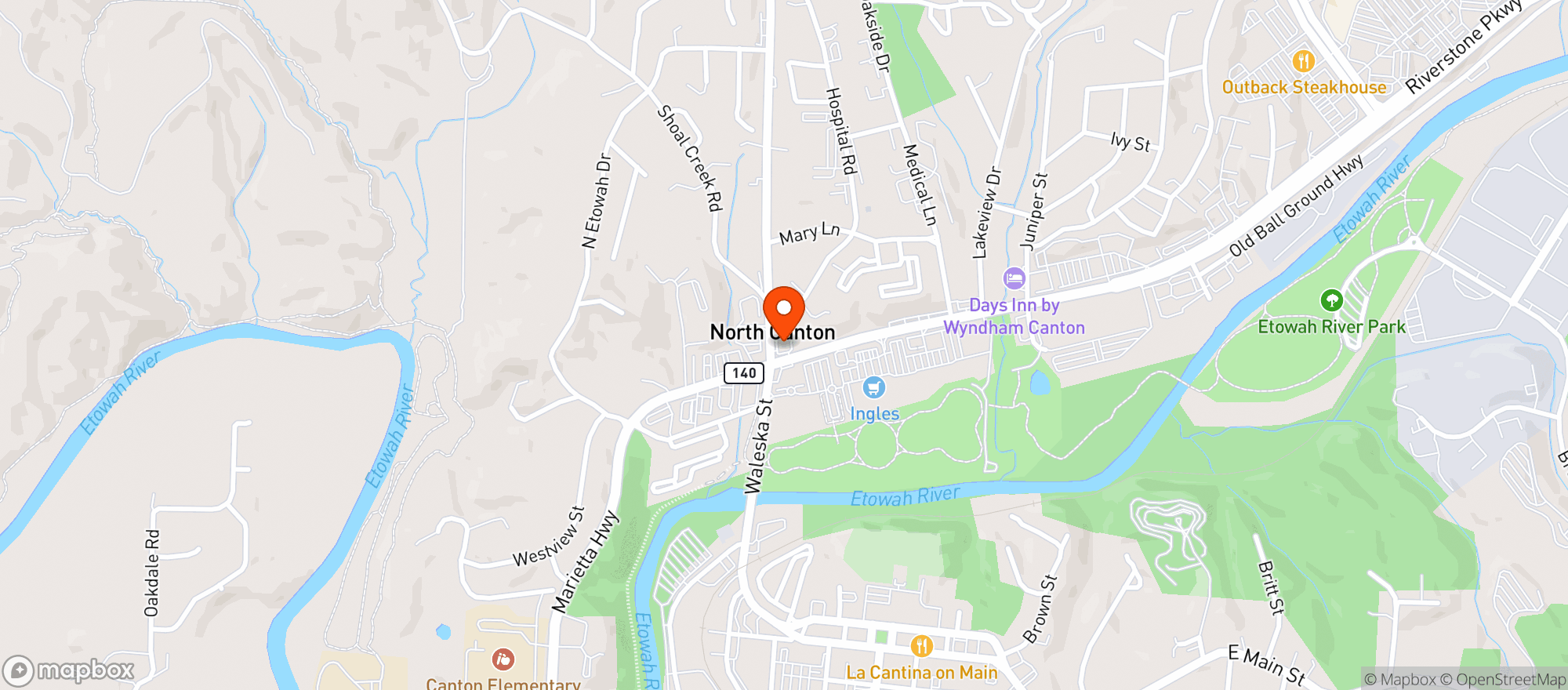 Map showing 41354 RIVERSTONE CANTON INC