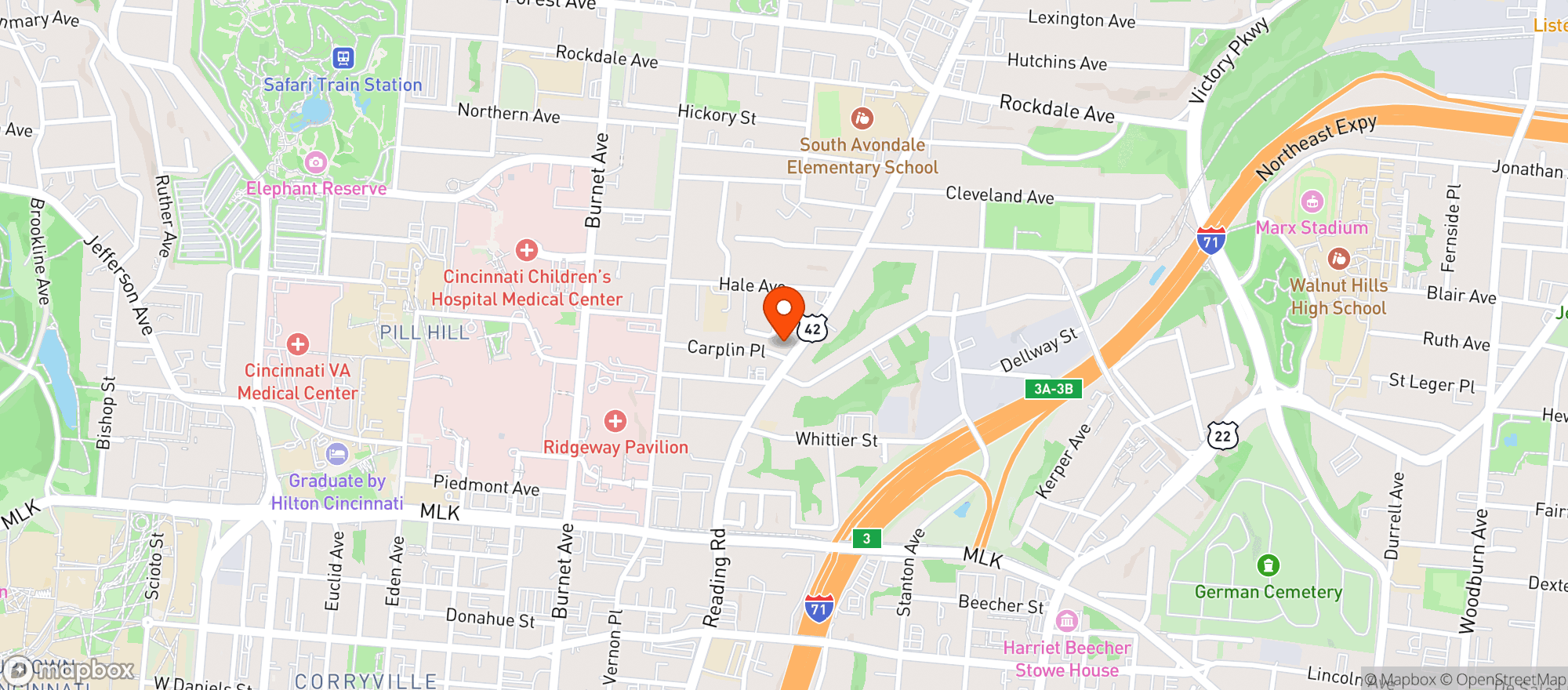 Map showing Starr Market Ii