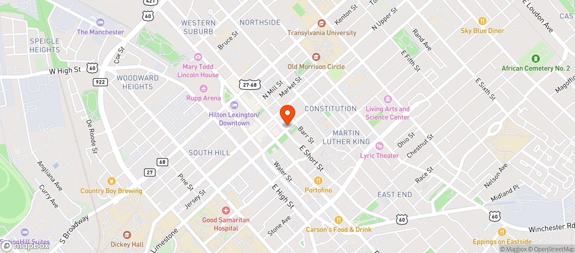 Map showing Pearl's
