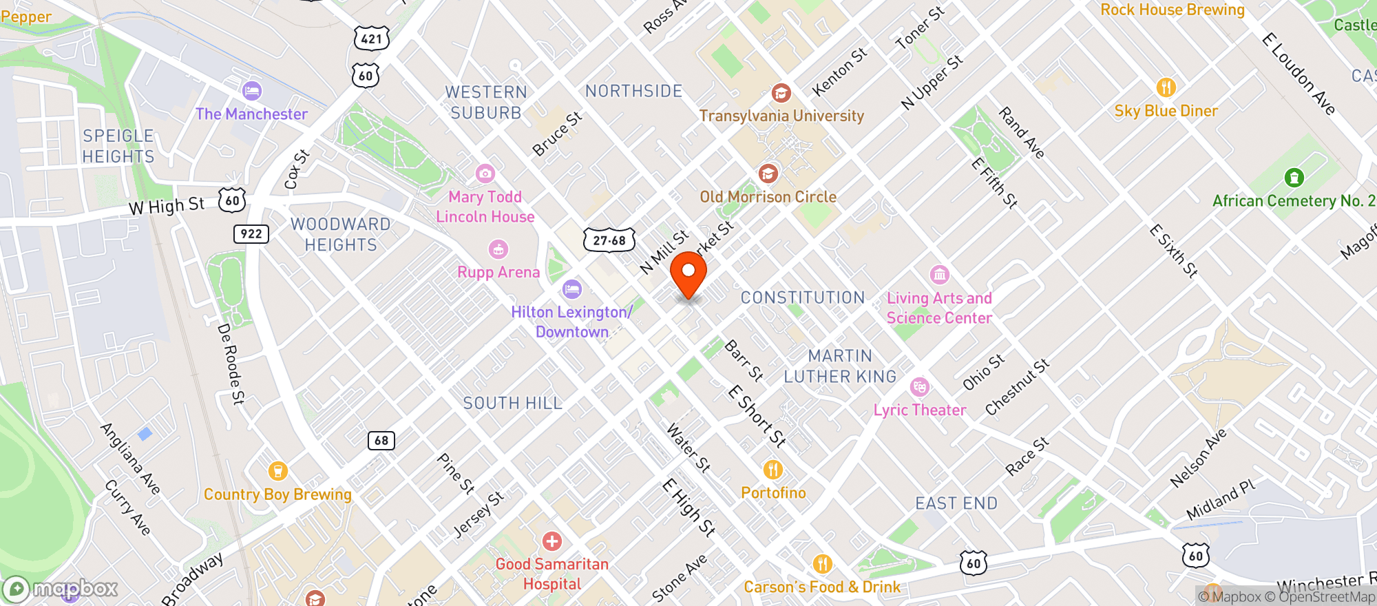 Map showing Bar Ona