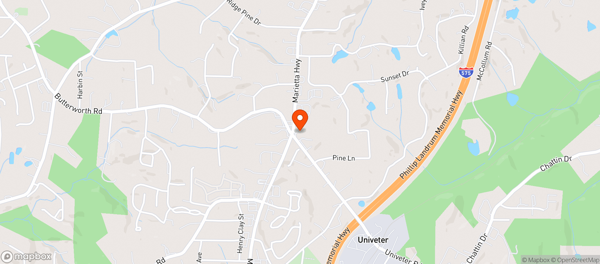 Map showing 41384 Hwy 5 Kwik Mart, Llc