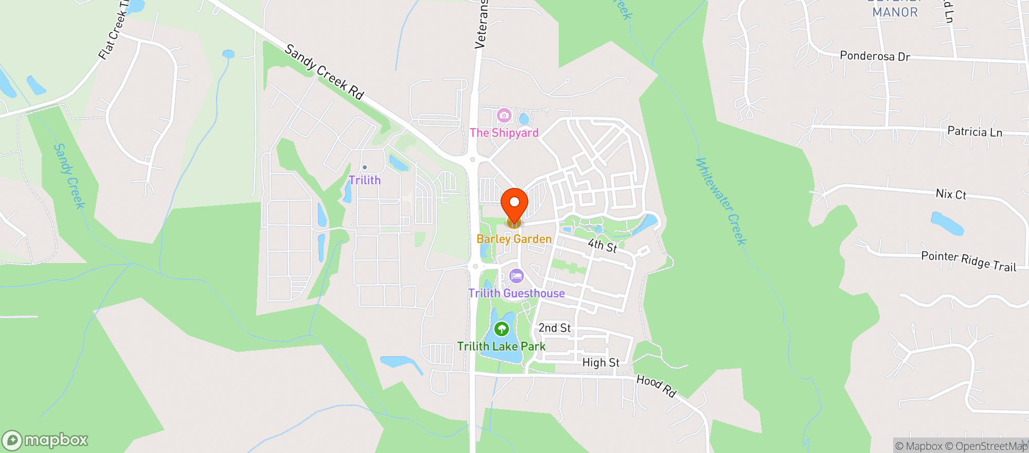 Map showing Hop City - Fayetteville