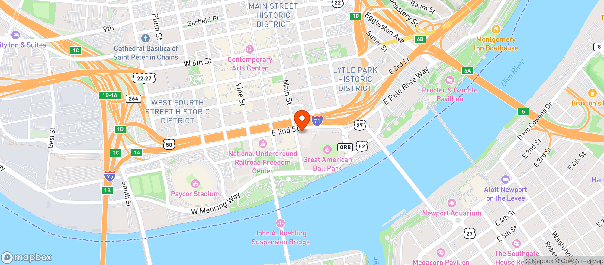 Map showing Nation At The Banks