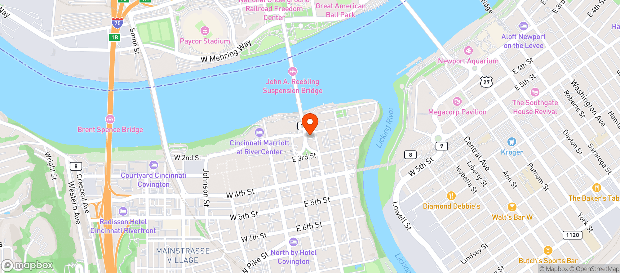 Map showing The Gruff On Premise
