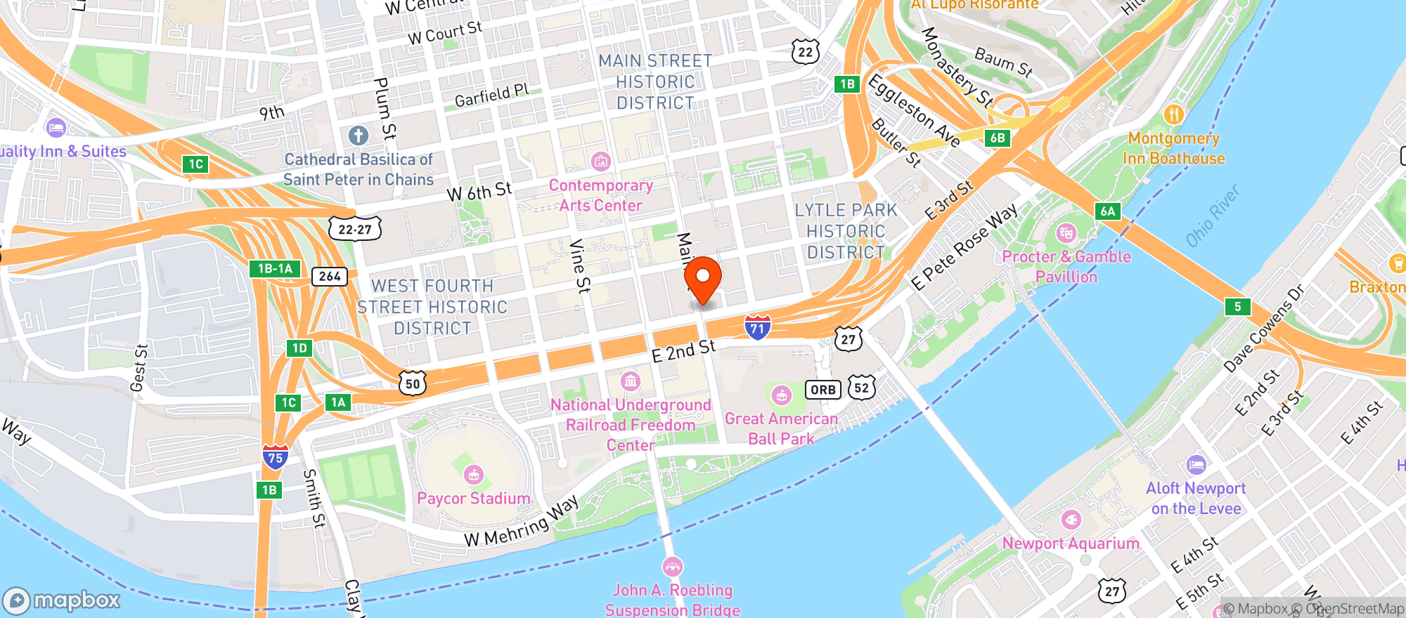 Map showing The Social House