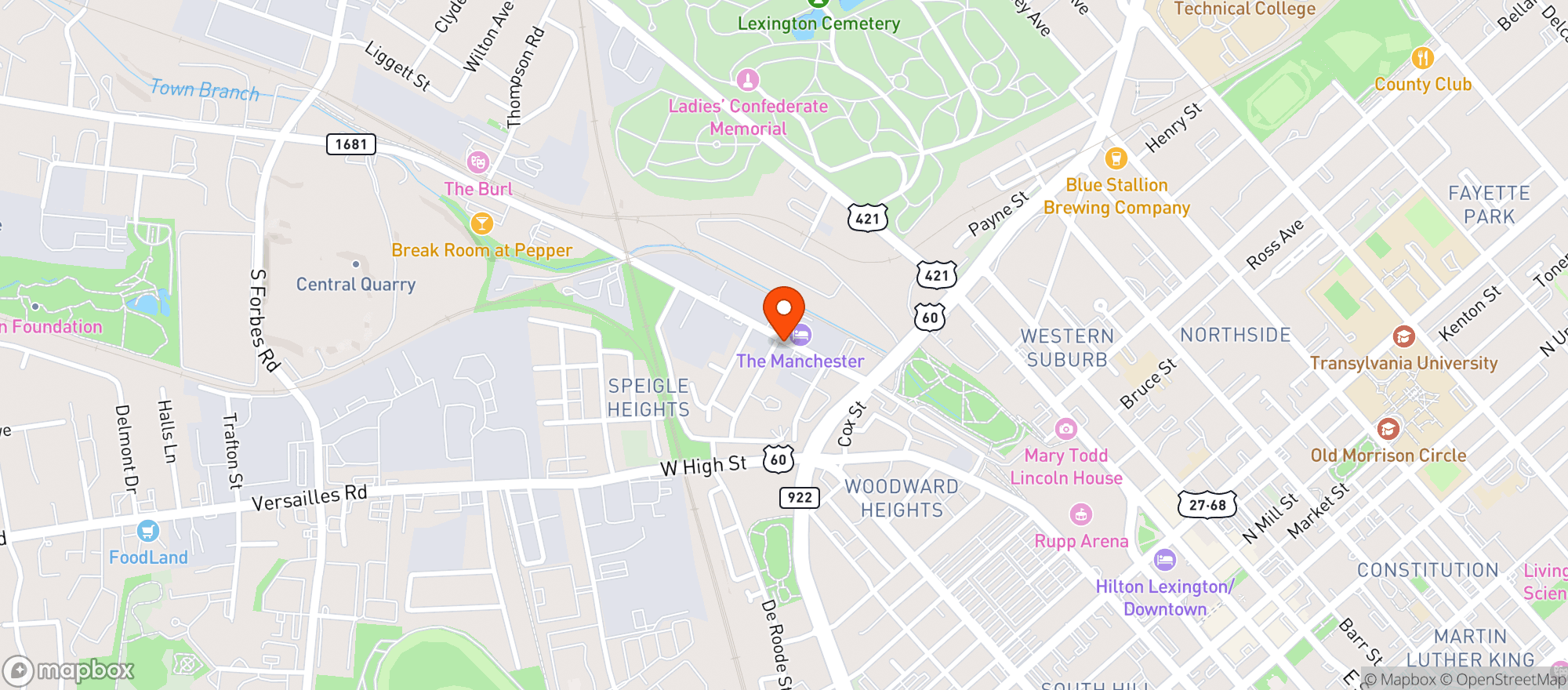 Map showing Cannabuzz