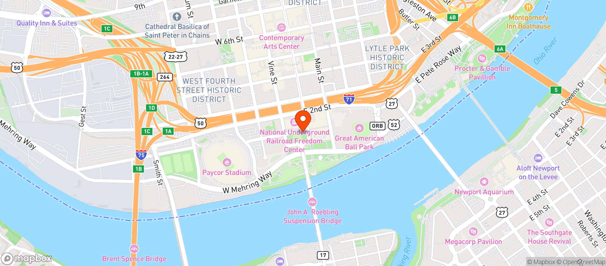Map showing Yard House