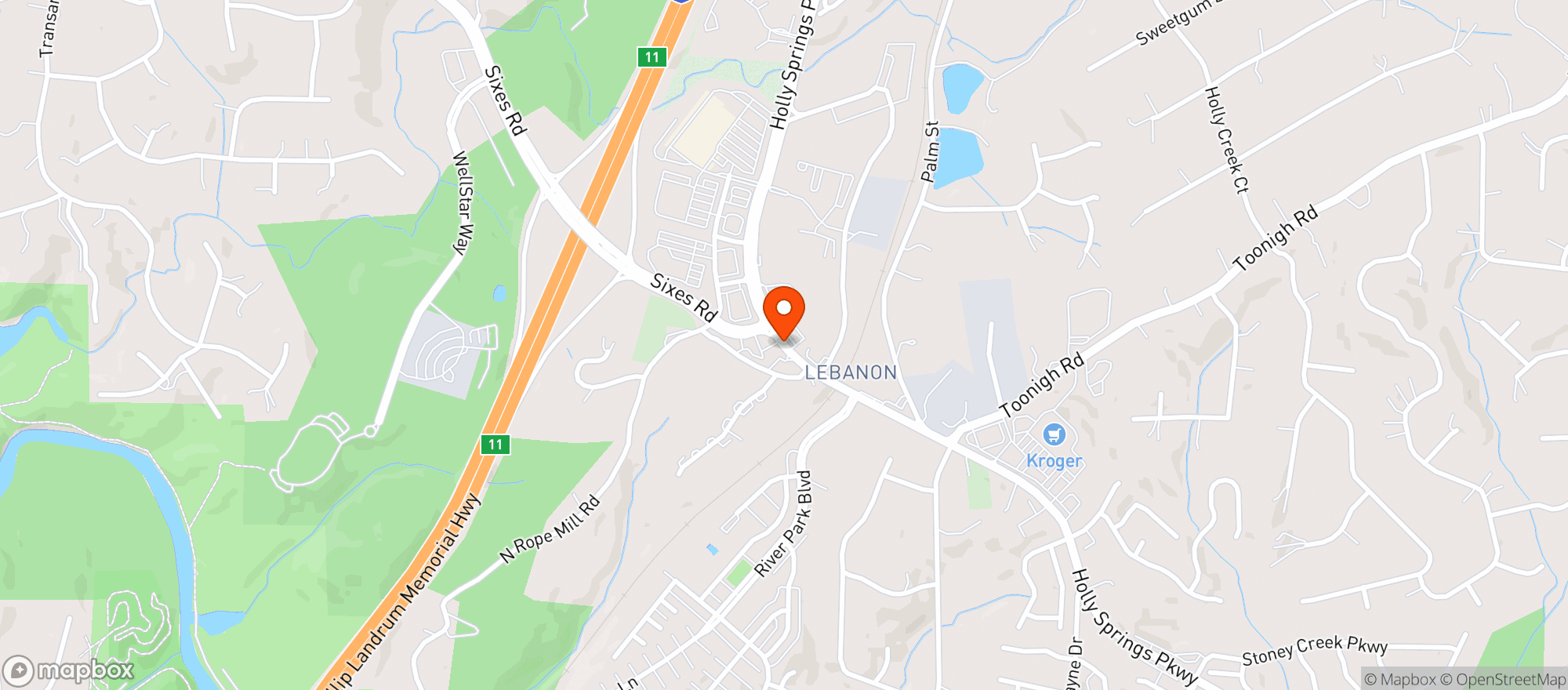 Map showing Quiktrip