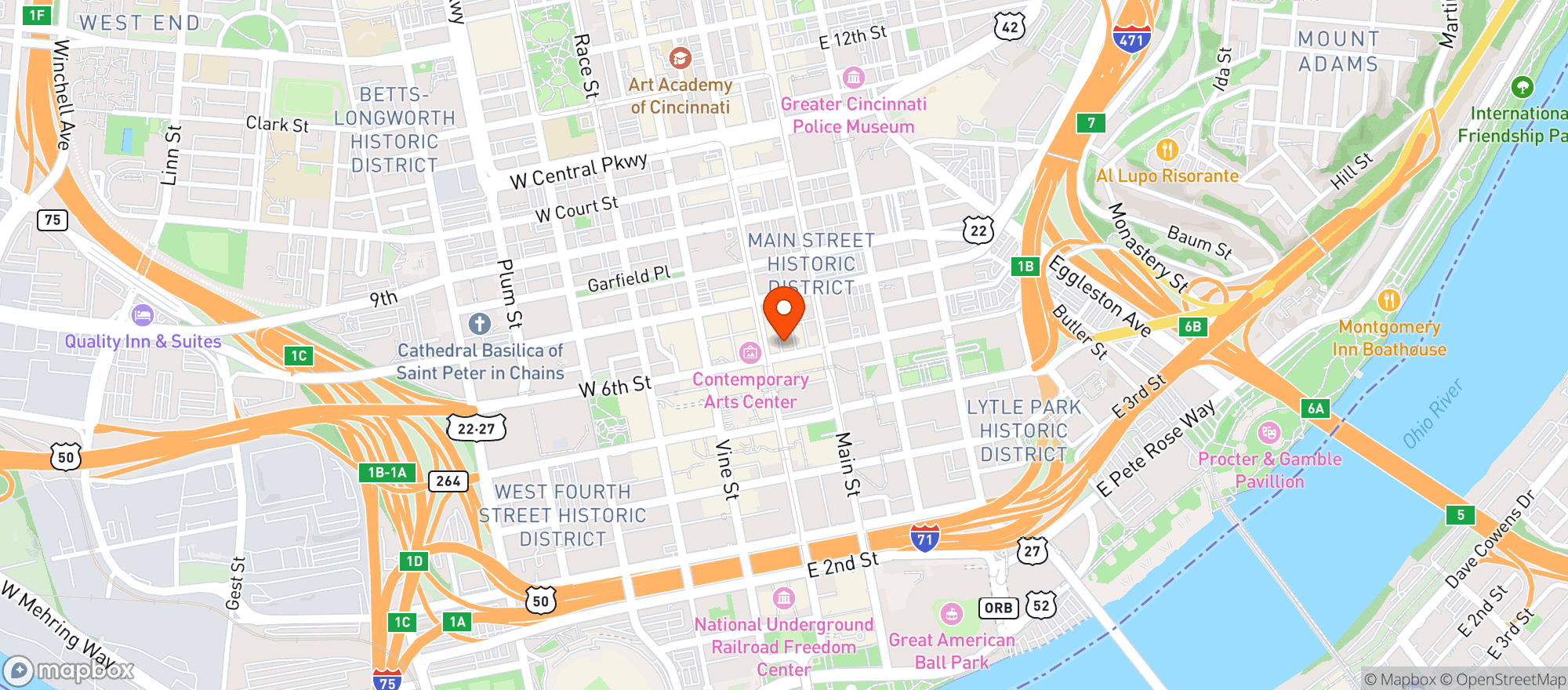 Map showing Boca