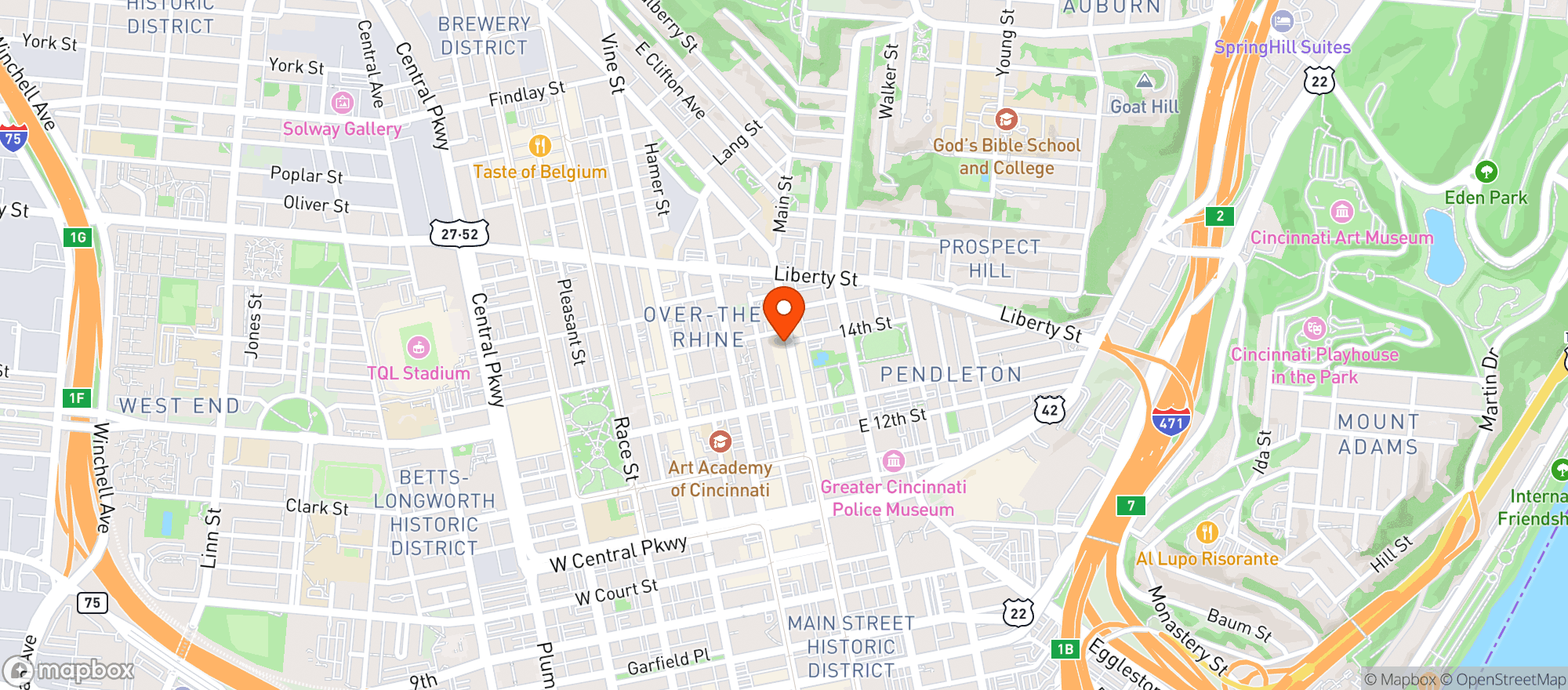 Map showing Motr Pub
